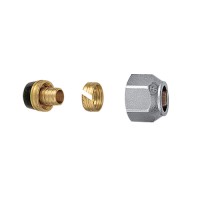 Σύνδεσμος πλαστικής σωλήνας 24 x 19 (Pex) Φ18x2 Brass Form 01-02-03
