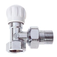 Διακόπτης δισωληνίου γωνιακός Brass Form 1603