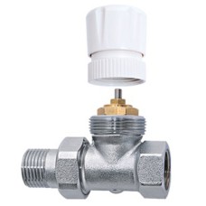 Θερμοστατικός διακόπτης ίσιος δισωληνίου Brass Form 705