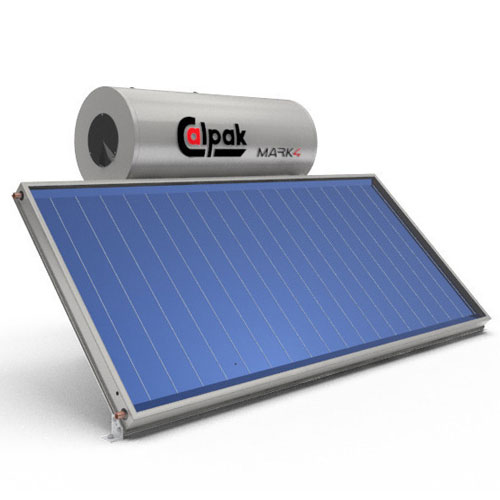 Ηλιακός Θερμοσίφωνας Calpak Mark 4 Glass 160/2.6H Επιλεκτικός Διπλής Ενέργειας 